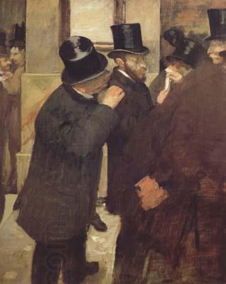Edgar Degas At the Stock Exchange (mk06) oil painting picture